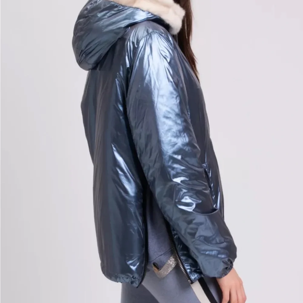 RRP$5600 AUTHIER SKI Anorak
Jacket IT46 US10 M Genuine Mink Fur
Lining Pullower - Picture 3 of 9